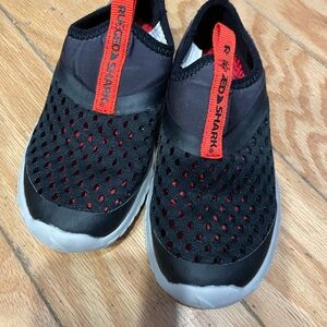 Rugged Shark Kids Black and Red Water Shoes